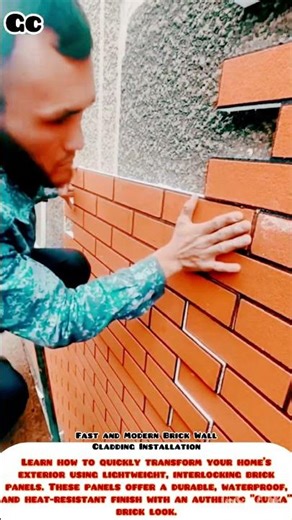 Fast and Modern Brick Wall Cladding Installation