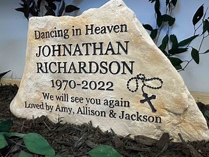 Large Grave Stone or Memorial Free Custom Engraving - Etsy