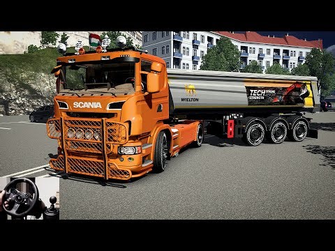 ETS2 Nova Hungary map Mátraháza - Budapest Scania R580 V8 Steering Wheel Manual Shifter #truck #ets2