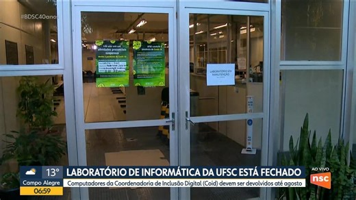Principal Laboratório de Informática da UFSC está fechado