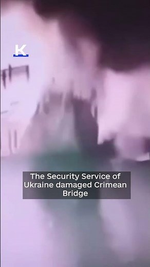 BREAKING: Ukraine's SBU attacks Crimean Bridge by mining underwater supports