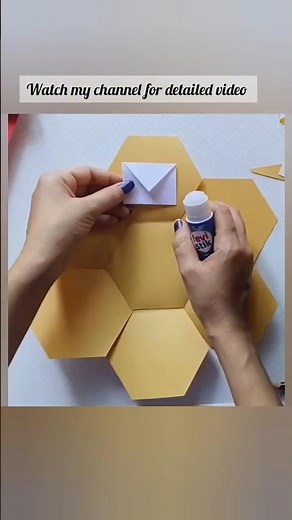 DIY Hexagon scrapbook/how to make hexagon scrapbook/easy scrapbook making idea