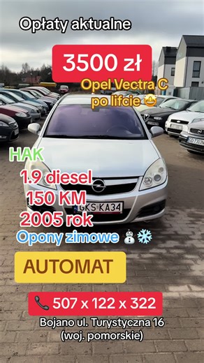 Opel Vectra 2005 na sprzedaż w Bojano – 150 KM, automat