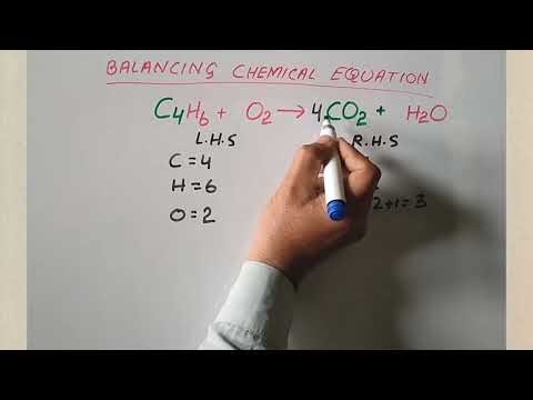 How to balance C4H6+O2=CO2+H2O | Balancing combustion of Butyne