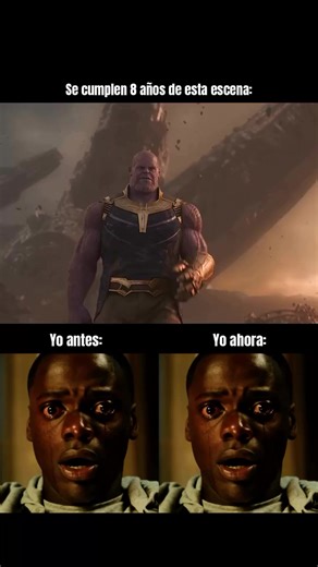 Thanos vs Iron Man: escena 8 años después - Avengers: Infinity War