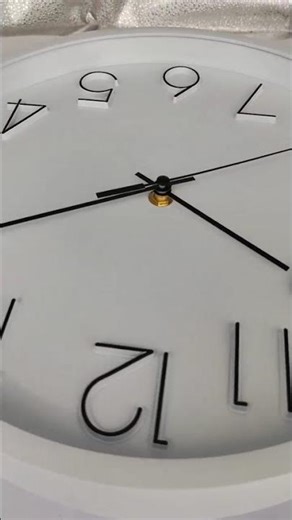 12-Inch Modern Minimalist Wall Clock with Mirror & Silent Movement