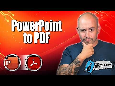 Convert My PowerPoint to PDF and Keep The Structure