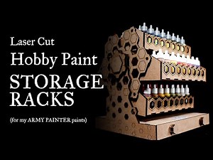 DIY Hobby Paint Storage Rack Solution for my Army Painter Paints