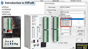 Delta PLC basics | link function in ISPSoft HWConfig, how to use Commgr communication driver