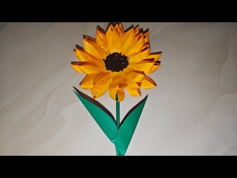 Realistic Sunflower Papercraft 🌻 | Easy DIY Paper Flower Tutorial | Handmade Craft Idea