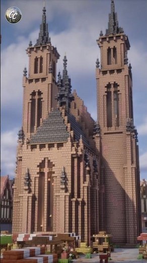 Check out our latest video! We built an epic church✨ #minecraft #ideas #shorts #gaming #building