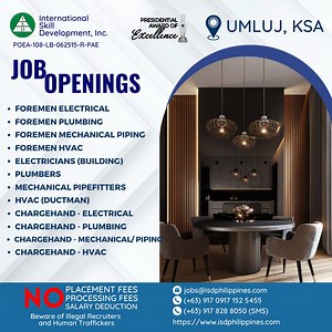 878K views · 2.6K reactions |  JOB OPENING IN UMLUJ, KSA Employer's...