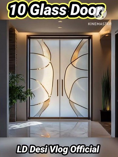 10 Glass door design // 10 glass door design ideas #bathroomdesign #maindoor #door #doordesign