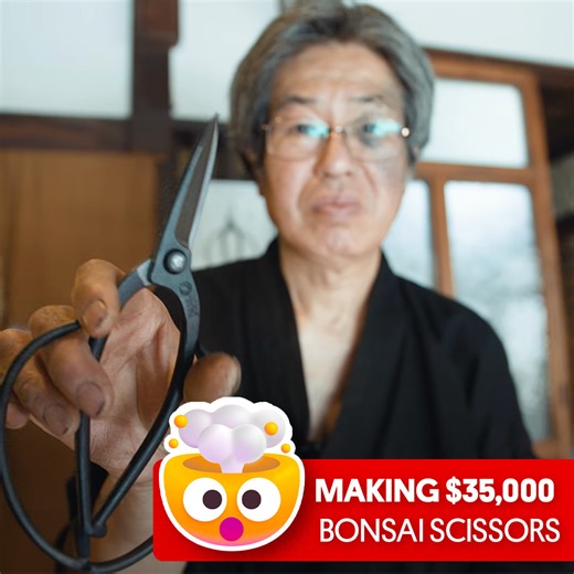 40 reactions | Making $35,000 bonsai scissors ✂ | Great Big Story | Facebook