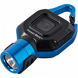Streamlight 73302 Pocket Mate USB Rechargeable LED 325 Lumen Blue Flashlight (73302)