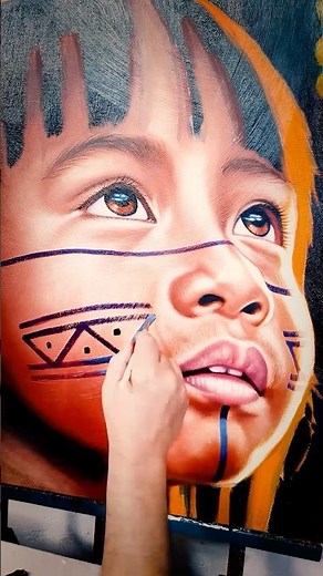 The Gaze of Hope: Indigenous Realistic Painting 🏹🎨