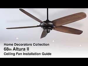 How to install the Altura II ceiling fan