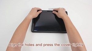 Watch Galaxy tab s8 plus shockproof case installation steps video on Amazon Live