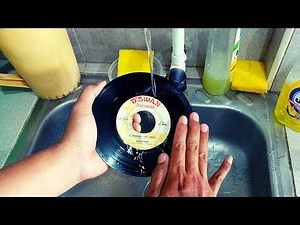 How to clean your "OLD" vinyl record using WATER & DISH WASHING LIQUID SOAP