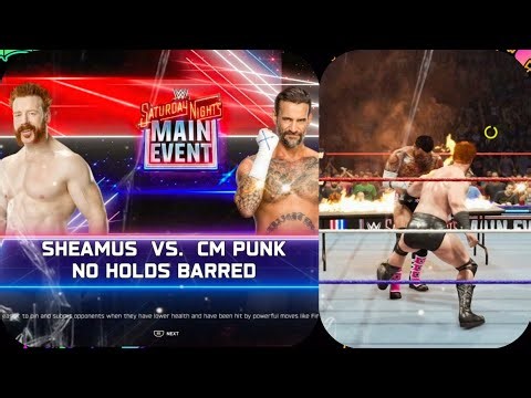 SHEAMUS VS CM PUNK FIGHTING NO HOLDS BARRED MATCH 