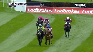 Four-time Grade 1 winner! Road To Respect loves this race and lands another Ladbrokes Champion Chase for Noel Meade and Sean Flanagan at Down Royal 👏 | Racing TV