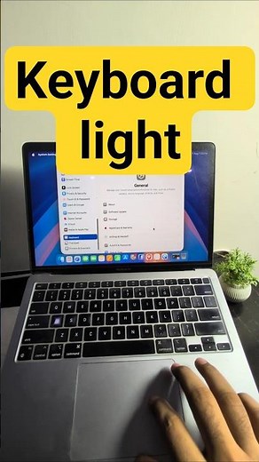 MAC adjust Keyboard light #Mac #macOS #KeyboardLight #KeyboardBacklight #Apple #MacTutorial