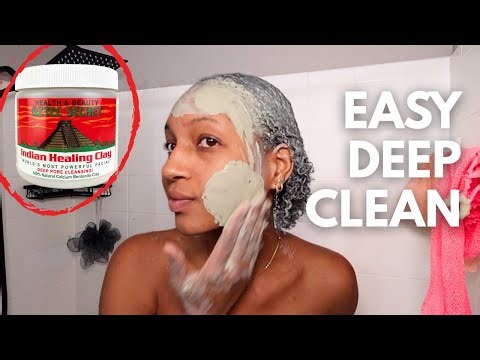 THIS MASK TRANSFORMED MY HAIR & SKIN | diy aztec mask at home detox