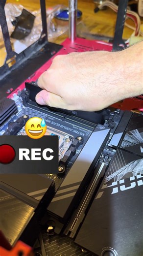 Adding in the Ram #pcsettings computerbuild # #gaming gamer #pcbuild