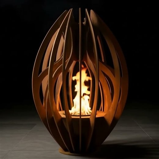 Modofire Ovolis Fire Sculpture