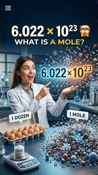 What Is a Mole? 🤯 | 6.022 × 10²³ Explained in 1 Minute! 🧪
