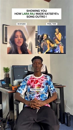 SHOWING YOU HOW LARA MADE KATSEYE's SONG OUTRO : KATSEYE " M.I.A " #shorts #viral #trending #lara