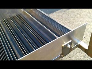 Heckler Fabrication 12ft x 18in. sluice box. Optional Gold Hog mat installed