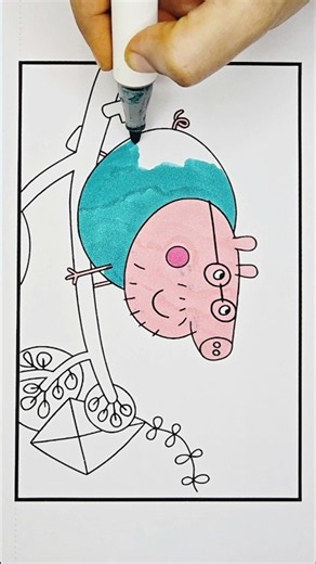 Daddy Pig Drawing and Coloring, 713 #drawing #peppapig #peppapigdrawing #peppapigcoloring #coloring