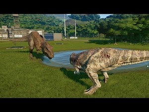 T-Rex VS Ceratosaurus - Jurassic World Evolution