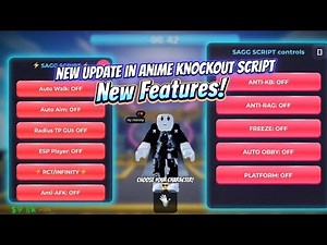 Anime Knockout Script 🔥 RTC + Infinity Swipe + TP GUI + Auto Aim + Auto Walk + More