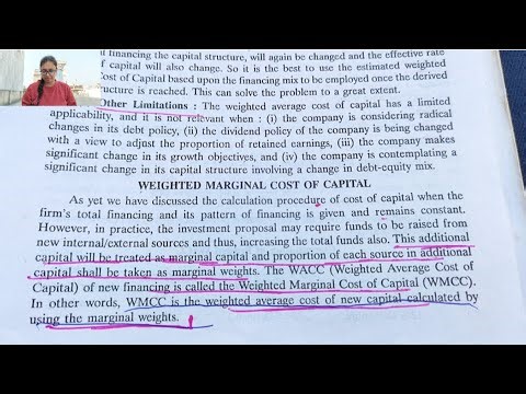 What is Weighted Marginal Cost of Capital