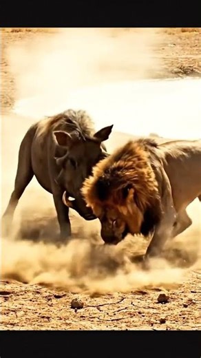 🔥 Gigantic Hog vs Lion | Watch the King of the Jungle Retreat | Wildlife Drama