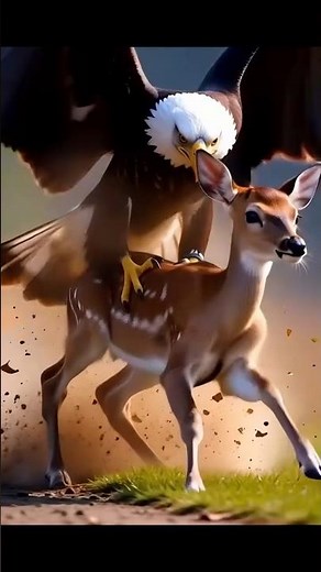 Bald Eagle Attacks Fawn, Real Wildlife Hunt Caught on Camera