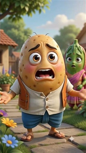 "aalu aur bhindi ki prem kahani"😱🤣😥😭 #aalu