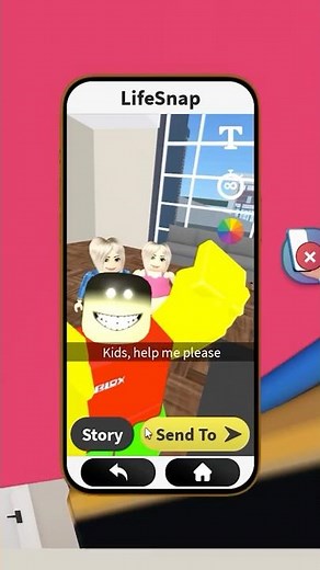 Roblox Snapchat Trolling P323 😂👽 Papa Is Delusional #funny #robloxmemes #meme #roblox