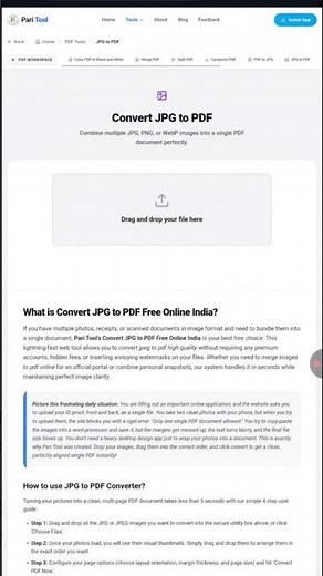 How to Convert JPG to PDF Free | Photo ko PDF Kaise Banaye | Image to PDF Converter