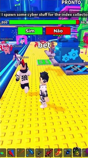 I made my first craft with this machine 🤩 Mag vs. Game to open the machine 🤣🤣 #roblox #shorts