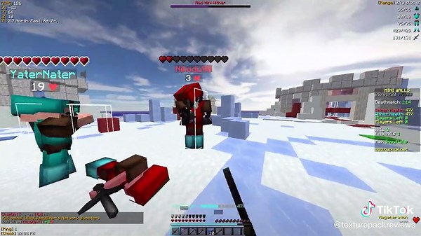 Hypixel MiniWalls Gameplay with Azure 128x Texture Pack