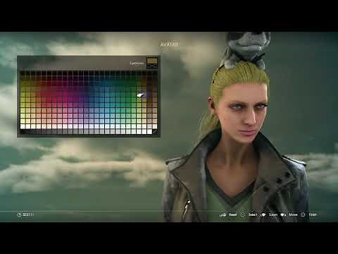 FINAL FANTASY XV: Comrades DLC - Full 100% Character Customization ALL OPTIONS (Female)
