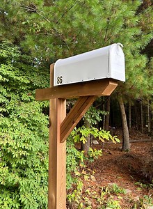 Cedar Mailbox Post - Etsy