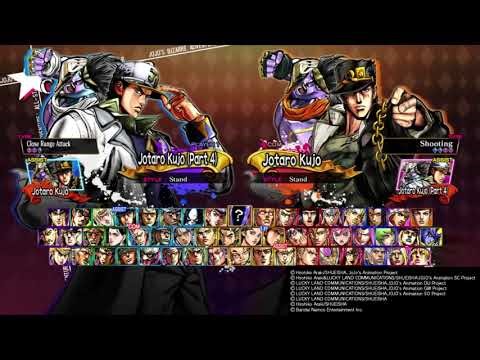 JoJo's Bizarre Adventure: All-Star Battle R - Jotaro Kujo (Part 3 vs Part 4) Gameplay Comparison