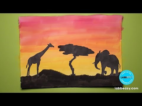 Safari Craft For Kids | Learn How To Work With Warm Colours
