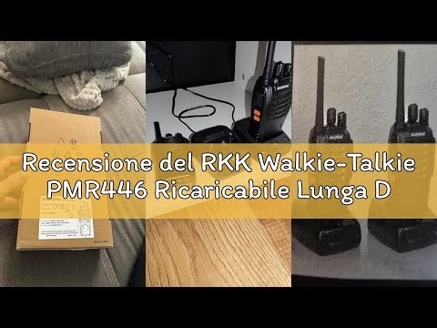 Recensione del RKK Walkie-Talkie PMR446 Ricaricabile Lunga Distanza 16 Canali VOX CTCSS/DCS Radio FM