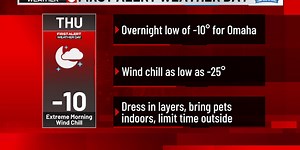 FIRST ALERT 6 WEATHER DAY: Snow moves out as intense cold settles in