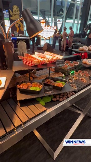 The #WINNews team took to tasting the 'Aussie Menu' on show in Vegas... Do you spot any of your favorite snacks?! 🦘🤠 | WIN News Shepparton